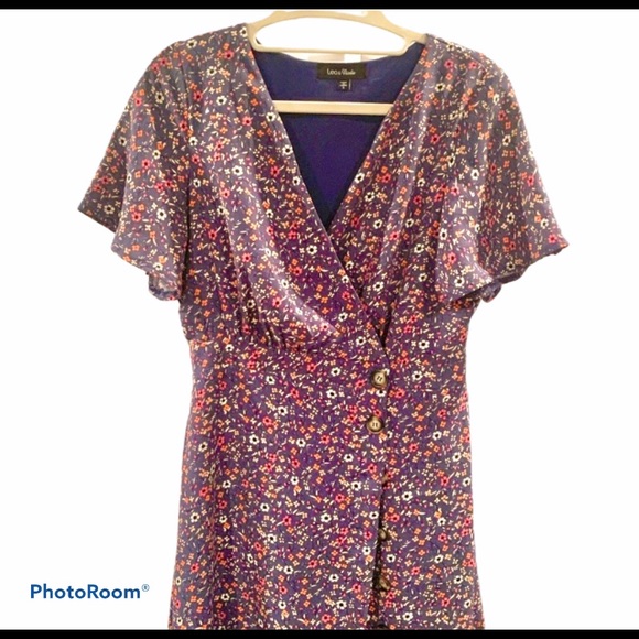 High-low Midi Floral Print Dress - Picture 2 of 6